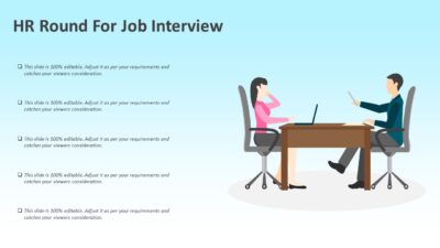 HR Round For Job Interview PowerPoint Template