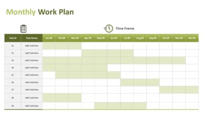 Monthly Work Plan PowerPoint Template