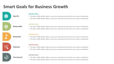 Smart Goals for Business Growth PowerPoint Template