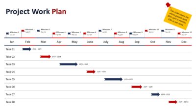 Project Work Plan PowerPoint Slide
