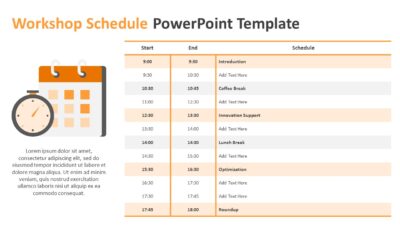 Workshop Schedule PowerPoint Template
