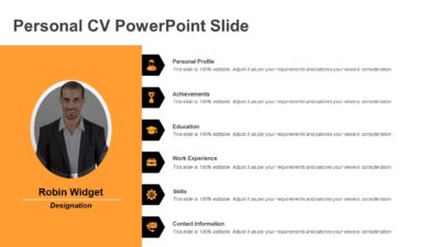 Personal CV PowerPoint Slide