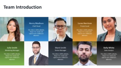 Team Introduction PowerPoint Slide