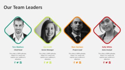 Our Team Leaders PowerPoint Template