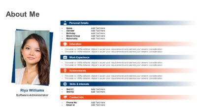 About Me PowerPoint Slide