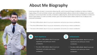 About Me Biography PowerPoint Slide