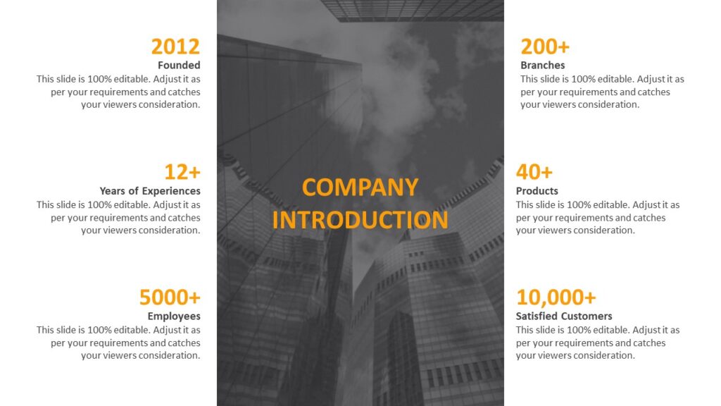 Company Introduction PowerPoint Slide