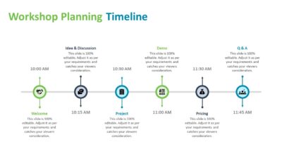 Workshop Planning Timeline PowerPoint Template