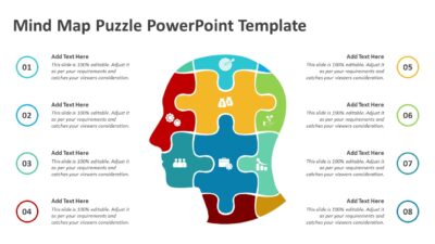 Mind Map Puzzle PowerPoint Template