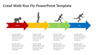 Crawl Walk Run Fly PowerPoint Template