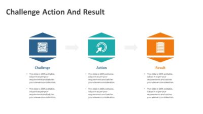 Challenge Action And Result PowerPoint Template