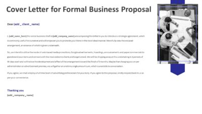Cover Letter for Formal Business Proposal PowerPoint Template