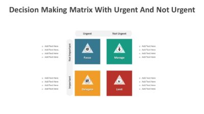 Decision Making Matrix With Urgent And Not Urgent PowerPoint Template