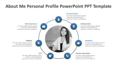 About Me Personal Profile PowerPoint PPT Template