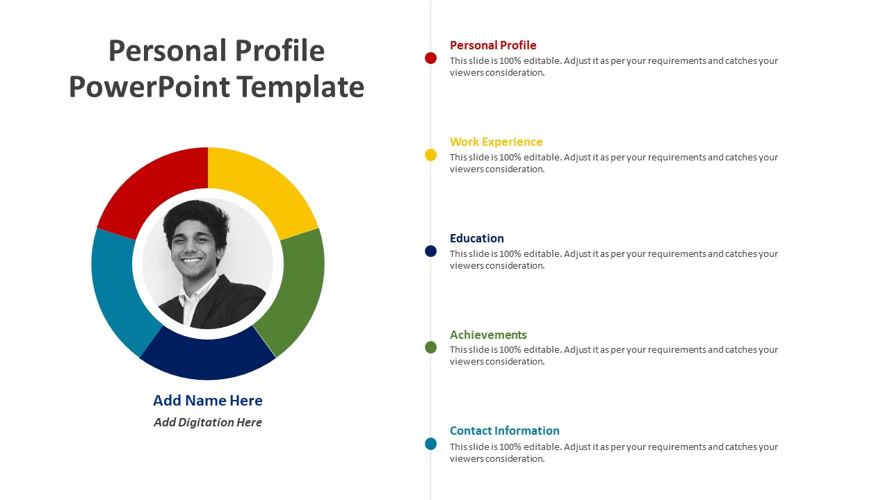 Personal Profile Powerpoint Template Creative Resume Ppt