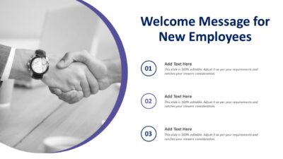 Welcome Message for New Employees PowerPoint Template