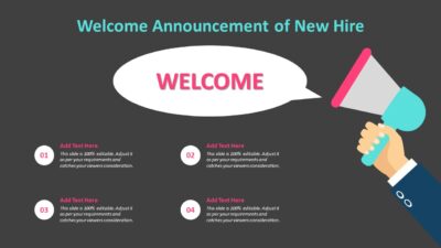 Welcome Announcement of New Hire PowerPoint Template