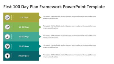 First 100 Day Plan Framework PowerPoint Template
