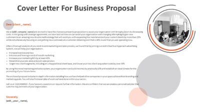 Cover Letter For Business Proposal PowerPoint Template