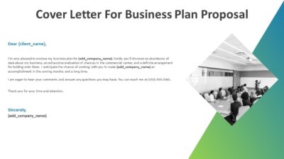 Cover Letter For Business Plan Proposal PowerPoint Template