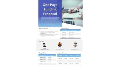 One Page Funding Proposal