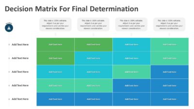 Decision Matrix For Final Determination PowerPoint Template