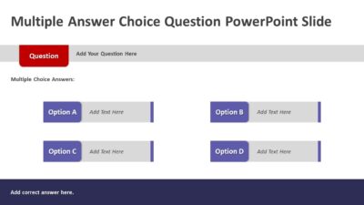 Multiple Answer Choice Question PowerPoint Slide