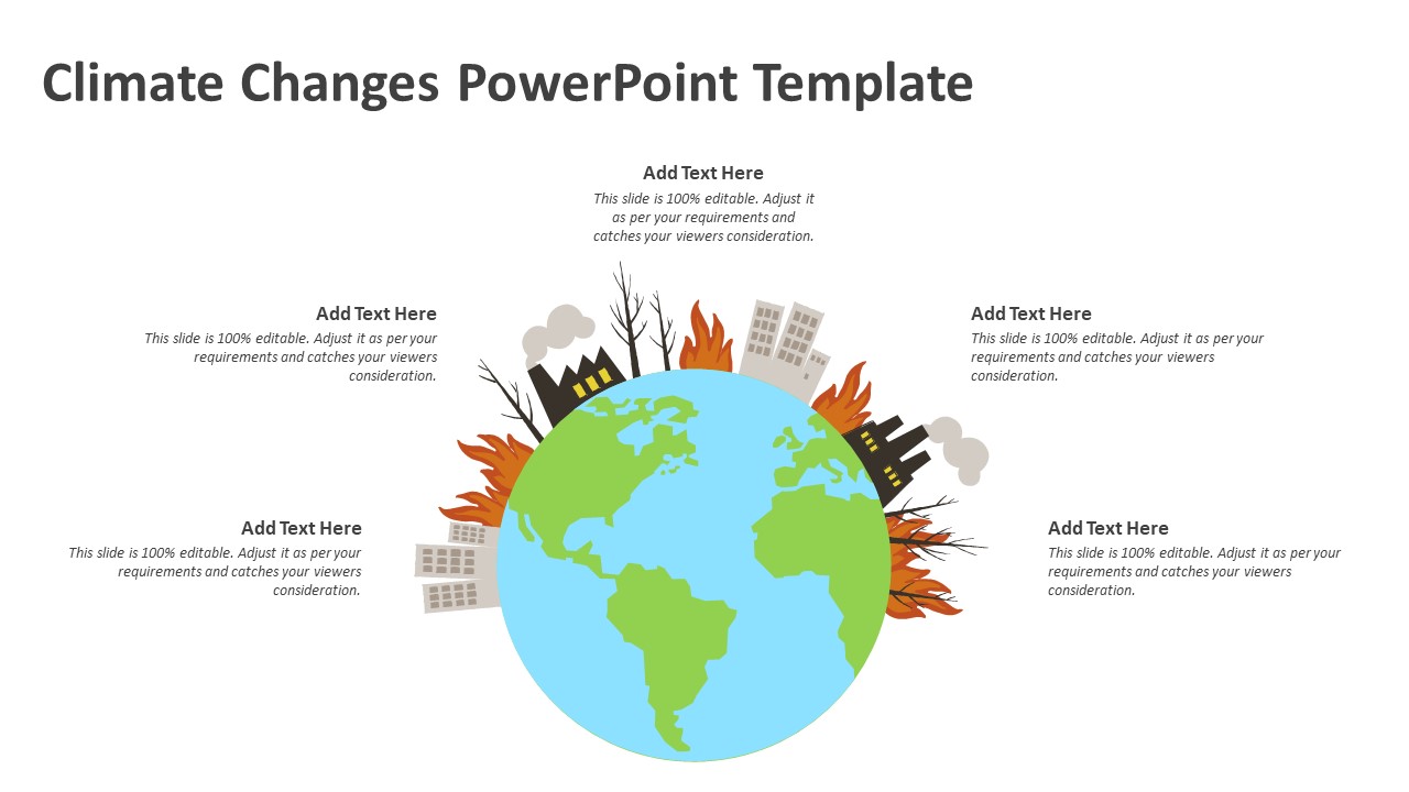 Climate Changes Powerpoint Template Ppt Templates