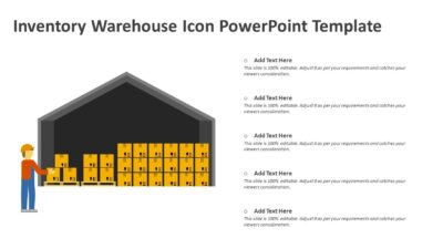 Inventory Warehouse Icon PowerPoint Template