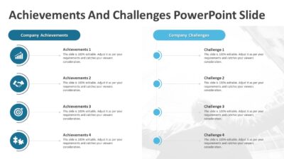 Achievements And Challenges PowerPoint Slide