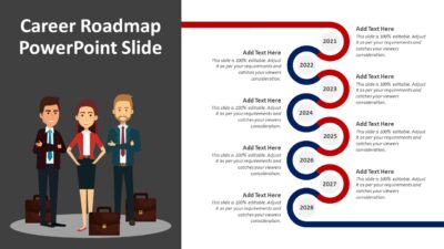 Career Roadmap PowerPoint Slide