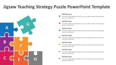 Jigsaw Teaching Strategy Puzzle PowerPoint Template