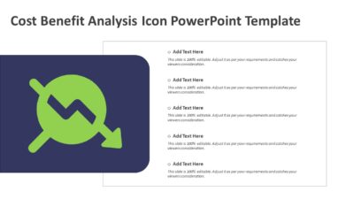 Cost Benefit Analysis Icon PowerPoint Template