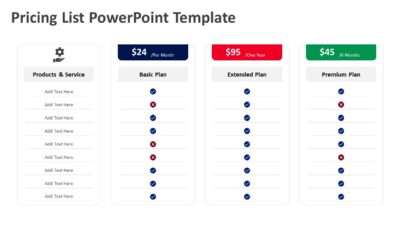 Pricing List PowerPoint Template