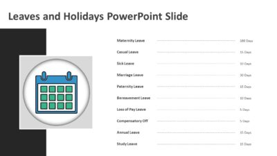 Leaves and Holidays PowerPoint Slide