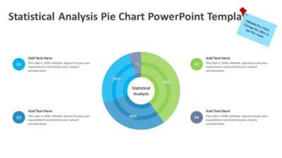 Statistical Analysis Pie Chart PowerPoint Template