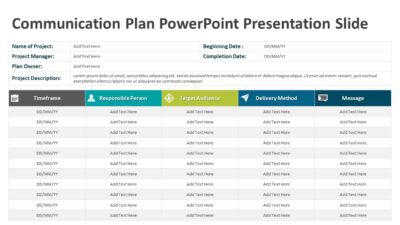 Communication Plan PowerPoint Presentation Slide