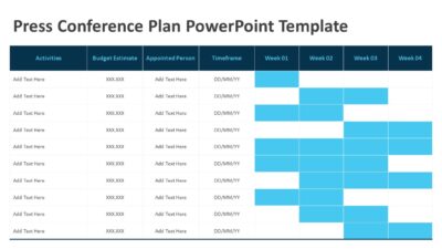 Press Conference Plan PowerPoint Template