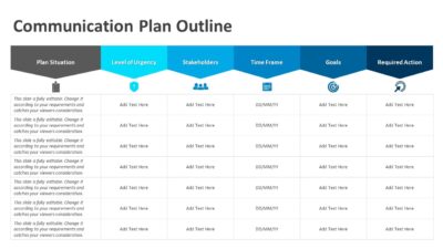 Communication Plan Outline PowerPoint Template