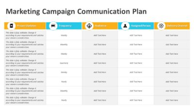Marketing Campaign Communication Plan PowerPoint Template
