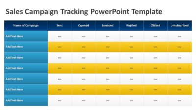 Sales Campaign Tracking PowerPoint Template
