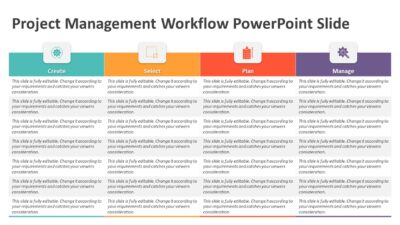 Project Management Workflow PowerPoint Slide