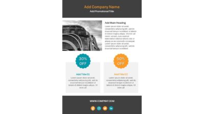 One Page Promotional Newsletter PowerPoint Template