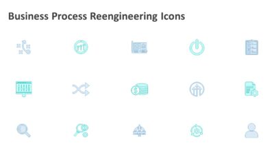 Business Process Reengineering Icons PowerPoint Template
