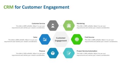 CRM for Customer Engagement PowerPoint Template
