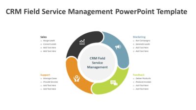 CRM Field Service Management PowerPoint Template