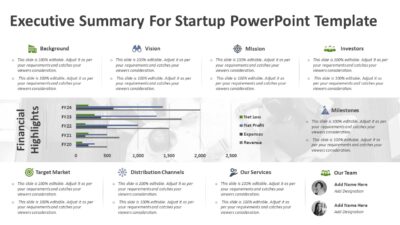 Executive Summary For Startup PowerPoint Template