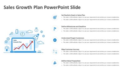 Sales Growth Plan PowerPoint Slide