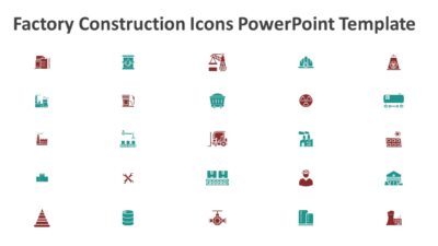 Factory Construction Icons PowerPoint Template
