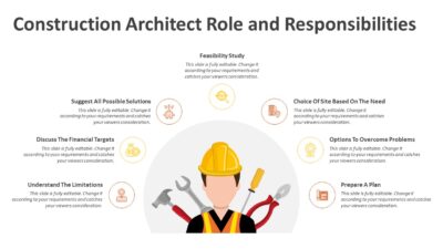 Construction Architect Role and Responsibilities PowerPoint Template